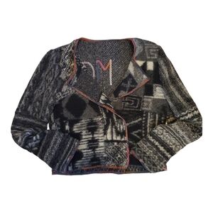 Mohair Sweater With Embroidered Trim Women's Medium